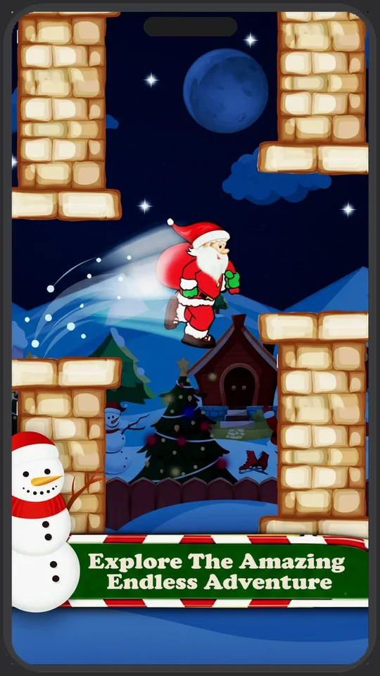 Christmas Game Flying Santa