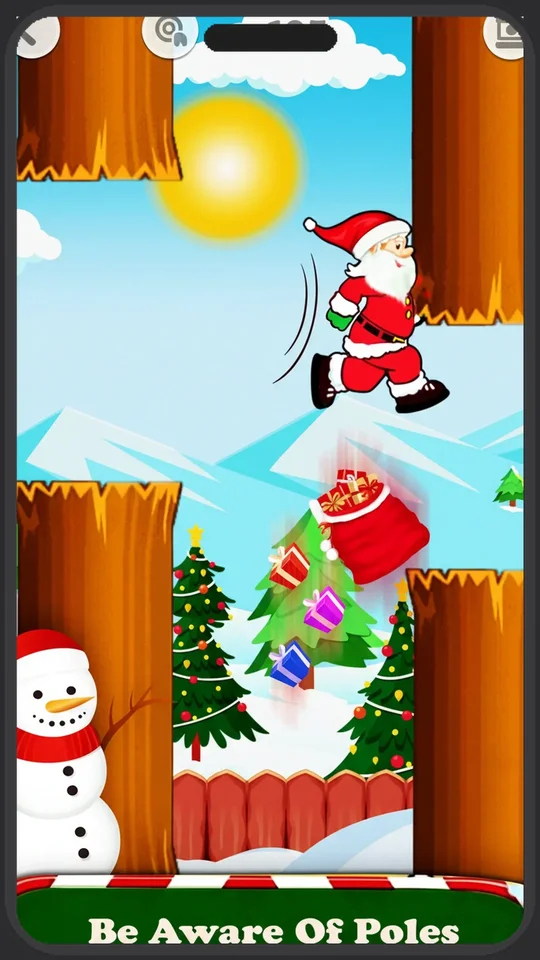 Christmas Game Flying Santa