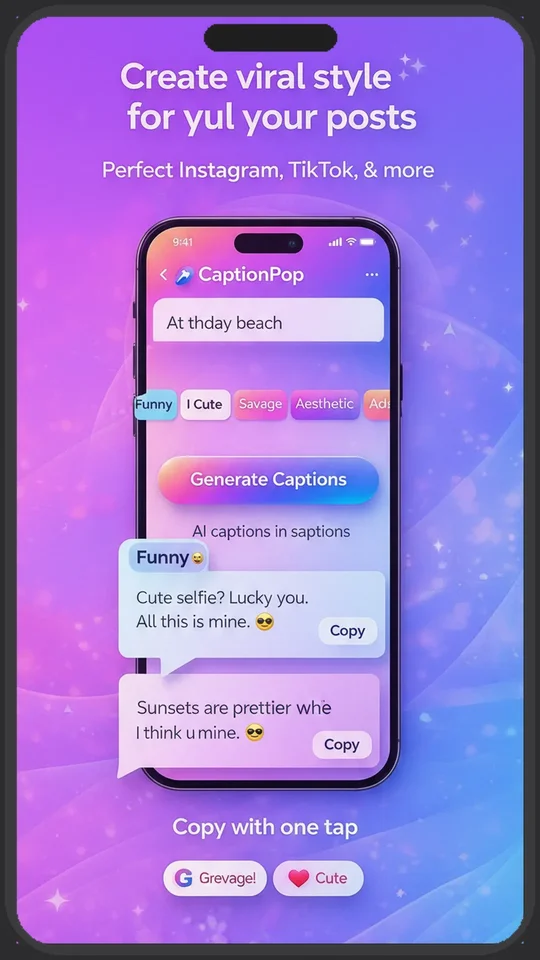 CaptionPop: Caption Generator